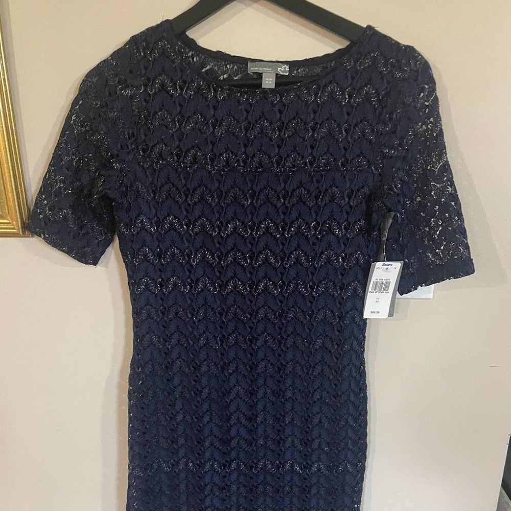 Sears Navy Blue Evening Dress for women, Size XS/2-4